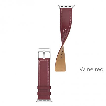 Ремешок для Apple Watch WB04 кожаный 40мм Красный